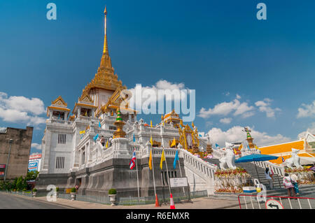 Wat Traimit, le Temple du Bouddha d'Or , Bangkok Thaïlande Banque D'Images