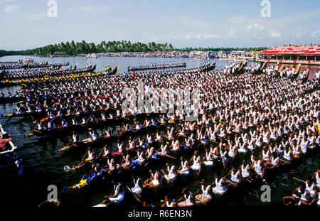 Nehru Boat Race, Allappuzha, Kerala, Inde Banque D'Images