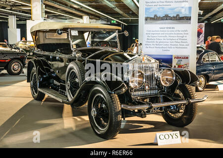 Francfort - Sept 2015 : Rolls Royce Silver Ghost présenté à l'IAA International Motor Show le 20 septembre 2015 à Francfort, Allemagne Banque D'Images