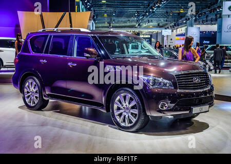 Moscou, Russie - 19 août 2012 : Infiniti QX80 présenté comme une première mondiale à la 16e SIAM (Moscow International Automobile Salon) le 30 août 2012 à Mo Banque D'Images