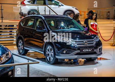 Moscou, Russie - 19 août 2012 : Honda CR-V 4ÈME GÉNÉRATION présenté comme une première mondiale à la 16e SIAM (Moscow International Automobile Salon) le 30 août Banque D'Images