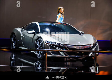 Moscou, Russie - 19 août 2012 : Honda NSX CONCEPT présenté en première mondiale à la 16e SIAM (Moscow International Automobile Salon) le 30 août 2012 j Banque D'Images