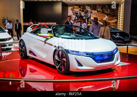 Moscou, Russie - 19 août 2012 : HONDA EV-STER CONCEPT présenté en première mondiale à la 16e SIAM (Moscow International Automobile Salon) le 30 août 20 Banque D'Images