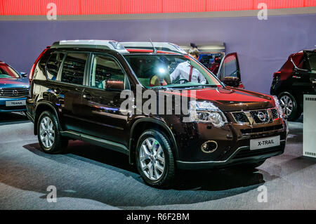 Moscou, Russie - 19 août 2012 : NISSAN X-TRAIL T31 présenté comme une première mondiale à la 16e SIAM (Moscow International Automobile Salon) le 30 août 2012 Banque D'Images