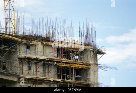 La construction du bâtiment Banque D'Images