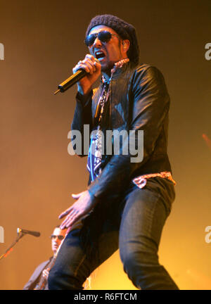 Scott Weiland avec Stone Temple Pilots se produit en concert au Seminole Hard Rock Hotel and Casino à Hollywood, en Floride le 20 août 2008. Banque D'Images