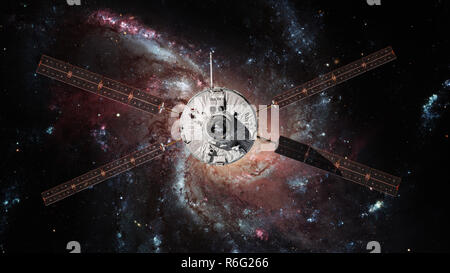 L'Agence spatiale européenne d'Automated Transfer Vehicle-4 dans l'espace. Banque D'Images