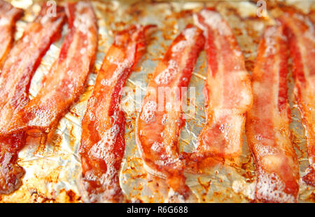 Four-fried bacon Banque D'Images