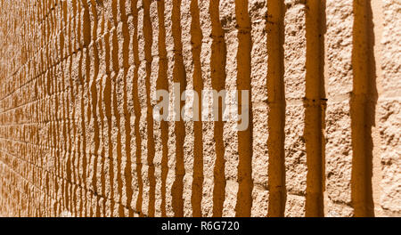 Plage mur orange Banque D'Images