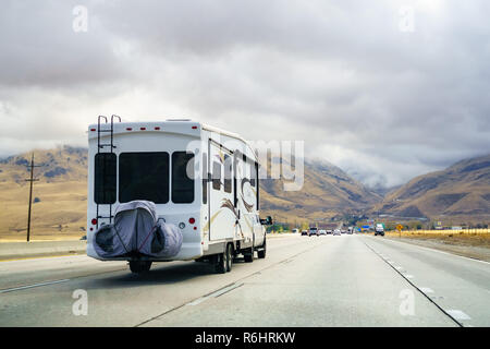 2 décembre 2018 Los Angeles / CA / USA - RV en direction de Los Angeles Banque D'Images