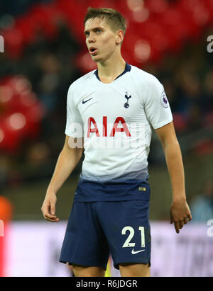 Londres, UK - Décembre 05, 2018 Juan de Tottenham Hotspur Foyth au cours de Premier League entre Tottenham Hotspur et Southampton au stade de Wembley, Londres, Royaume-Uni le 07 mai 2018. Action Crédit : Foto Sport/Alamy Live News Banque D'Images