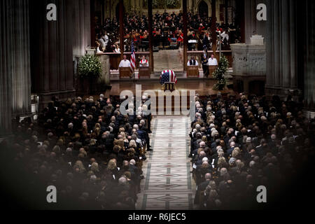 Washington, District de Columbia, Etats-Unis. 5 déc, 2018. L'ancien président George Herbert Walker Bush memorial cérémonie à la cathédrale nationale de Washington, mercredi, 5 décembre 2018. Credit : ZUMA Press, Inc./Alamy Live News Banque D'Images