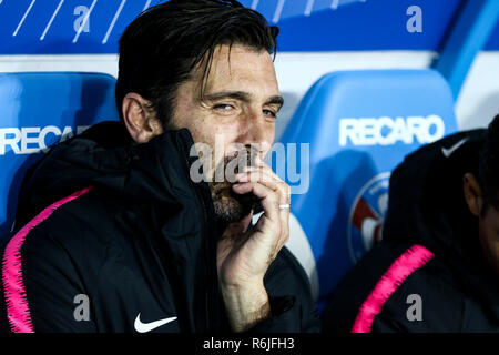 Gianluigi Buffon au cours de l'anglais L1 match de football entre Strasbourg et Paris Saint-Germain (PSG) au stade de la Meinau stadium, à Strasbourg. Banque D'Images