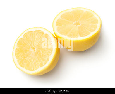 Lemon isolé sur fond blanc Banque D'Images