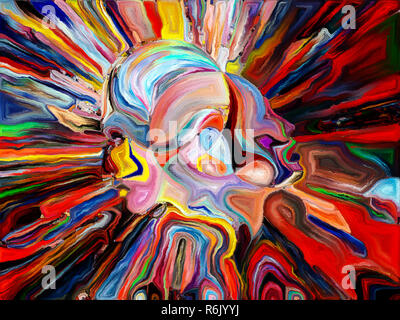 L'un avec le monde Banque D'Images