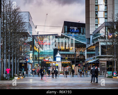 Le centre commercial Westfield Stratford City sur le site du Parc olympique dans l'Est de Londres. Ouvert en 2011. Banque D'Images