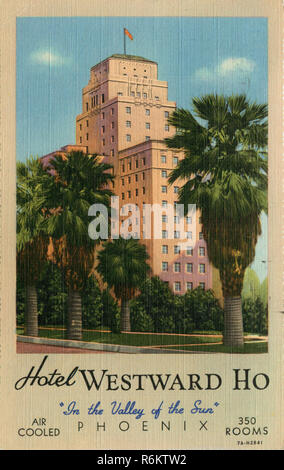 Hôtel Westward Ho, Phoenix, Arizona, ca 1940 Banque D'Images