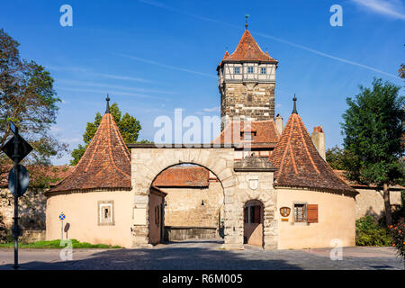 La ville de Rothenburg ob der Tauber Bavière Allemagne Banque D'Images