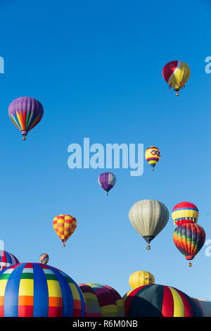 Ballons à air chaud, ballon 2015 Fiestas, Albuquerque, New Mexico, USA Banque D'Images