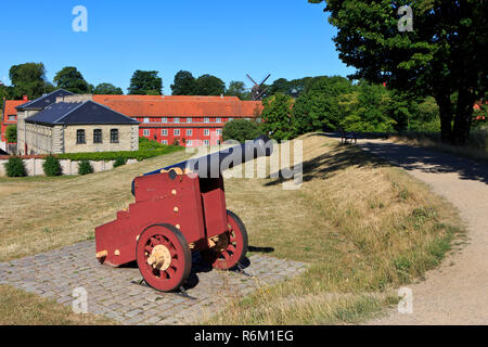 Un canon au 17e siècle (Kastellet citadel) à Copenhague, Danemark Banque D'Images