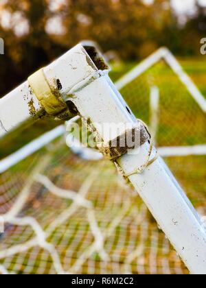 Détail d'un triangulaire à l'Envers Football Objectif Partie 2 Banque D'Images