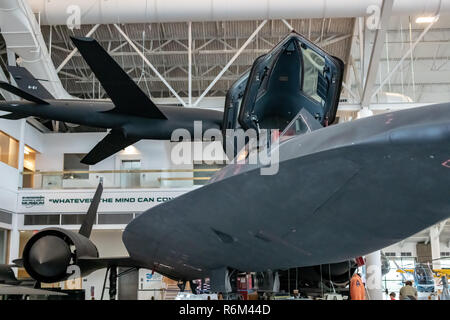 Lockheed SR-71 Blackbird à l'Evergreen Aviation & Space Museum de McMinnville, Oregon Banque D'Images