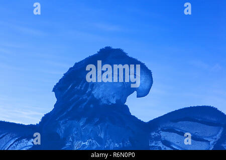 Carnaval de sculptures de glace, Lac Louise, Alberta, Canada Banque D'Images