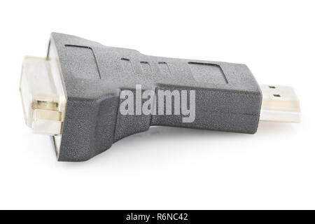 Le convertisseur DVI vers HDMI Banque D'Images