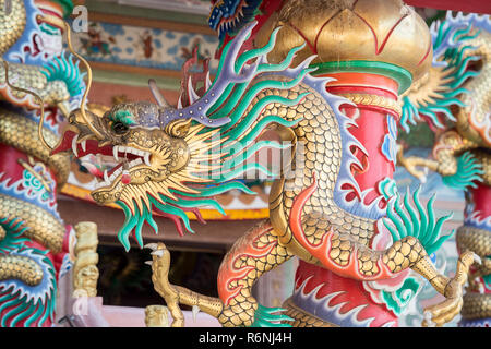 Thaïlande CHONBURI ANG SILA TEMPLE CHINOIS Banque D'Images