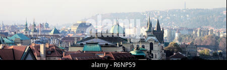 Prag, Morgens, Altstadt, panorama Banque D'Images