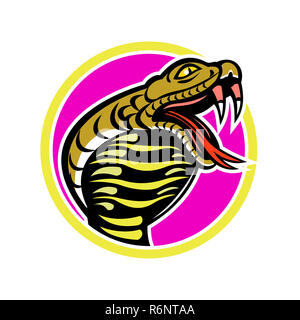 King Cobra Snake Mascot Banque D'Images