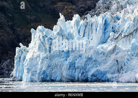 Alaska, USA : surprise glacier à Prince William Sound (close-up) Banque D'Images