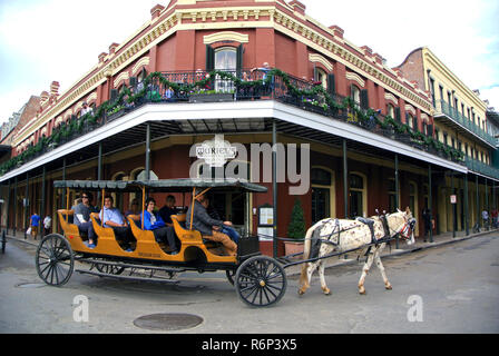 Transport de chevaux et de Jackson Square Nsew Nouvelle-orléans Banque D'Images