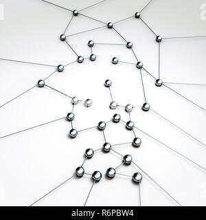 Rendu 3D concept connexion Banque D'Images