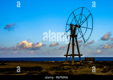 La culture du sel traditionnel - Lanzarote, îles Canaries, Espagne Banque D'Images