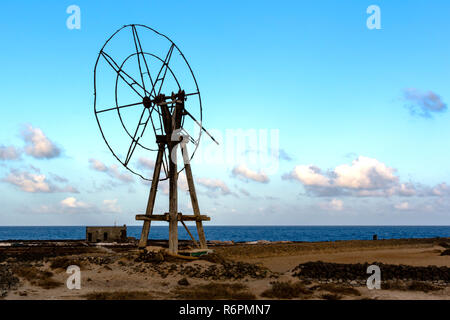 La culture du sel traditionnel - Lanzarote, îles Canaries, Espagne Banque D'Images