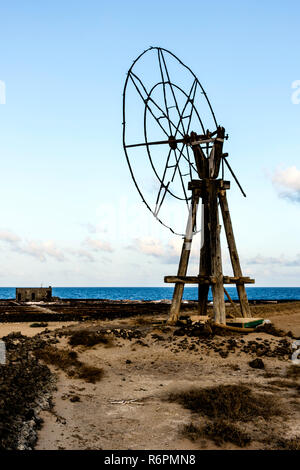 La culture du sel traditionnel - Lanzarote, îles Canaries, Espagne Banque D'Images