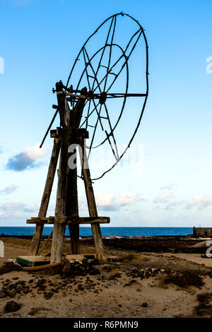 La culture du sel traditionnel - Lanzarote, îles Canaries, Espagne Banque D'Images