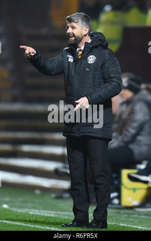 Gestionnaire de Motherwell Stephen Robinson au cours de la Premiership match écossais Ladbrokes à Fir Park, Motherwell Banque D'Images