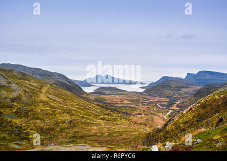 Beau paysage de montagnes, Tromso, Norvège Banque D'Images