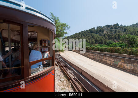 Mallorca, Espagne - 20 juillet 2013 : Tramvia de Soller (Tranvia de Soller) Banque D'Images