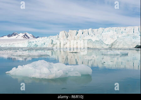 Glacier Lilliehook fjord Lilliehook dans une succursale de l'île de Spitsbergen, Fjord, archipel du Svalbard, Norvège Banque D'Images