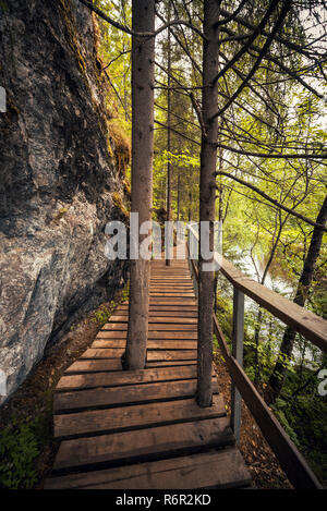 Parc naturel de Ruchi Oleni (région de Sverdlovsk) Banque D'Images