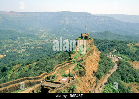 Pratapgad Fort, Mahabaleshwar, Maharashtra, Inde Banque D'Images