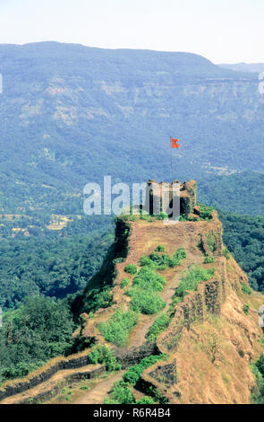 Pratapgad Fort, Mahabaleshwar, Maharashtra, Inde Banque D'Images