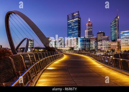 Elizabeth Quay, Esplanade Perth, Australie occidentale. Banque D'Images