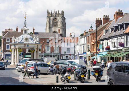 Marché le samedi, Beverley, East Riding of Yorkshire, Angleterre, Royaume-Uni Banque D'Images