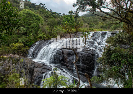 Baker's Falls, parc national de Horton Plains, Sri Lanka Banque D'Images