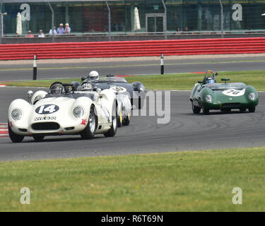 Roberto Giordanelli, Lister Chevrolet dite nodulaire, NVE 830, Dion Kremer, Gabriel Kremer, Lotus 17 Prototype, Charles Gillett, Wilment-Climax, Stirling Mos Banque D'Images