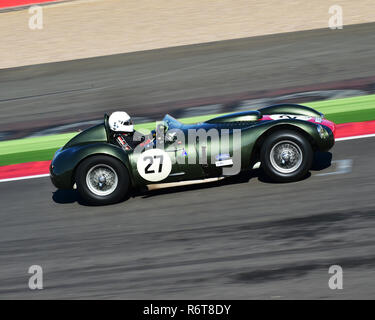 Tony Bianchi, Nick Wigley, Allard Farrallac SR Mk2, Stirling Moss Trophy, Silverstone Classic 2015, Chris McEvoy, cjm-photographie, les voitures de course classique Banque D'Images